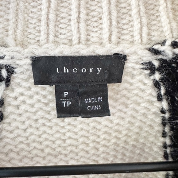 THEORY Primlee Aria alpaca cream knit sweater - Picture 6 of 7